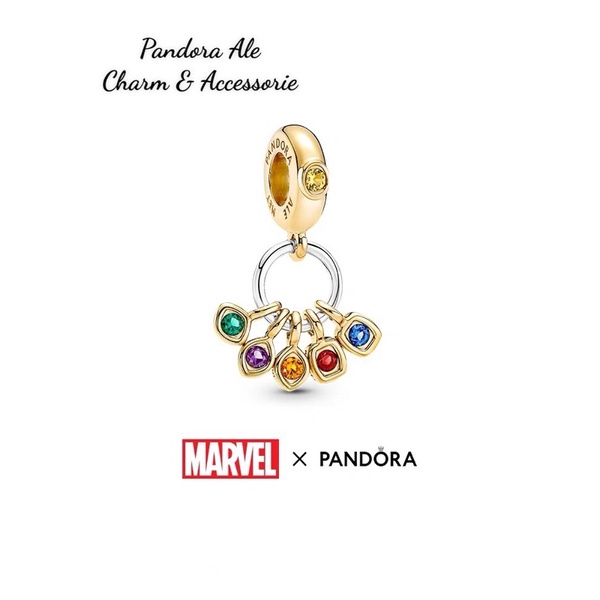 PAN ALE CHARM TREO MARVEL THE AVENGERS CÁC VIÊN ĐÁ VÔ CỰC VÀNG S925