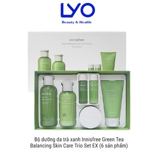 Bộ dưỡng da innisfree Green Tea Hydration Duo Set 6 món.