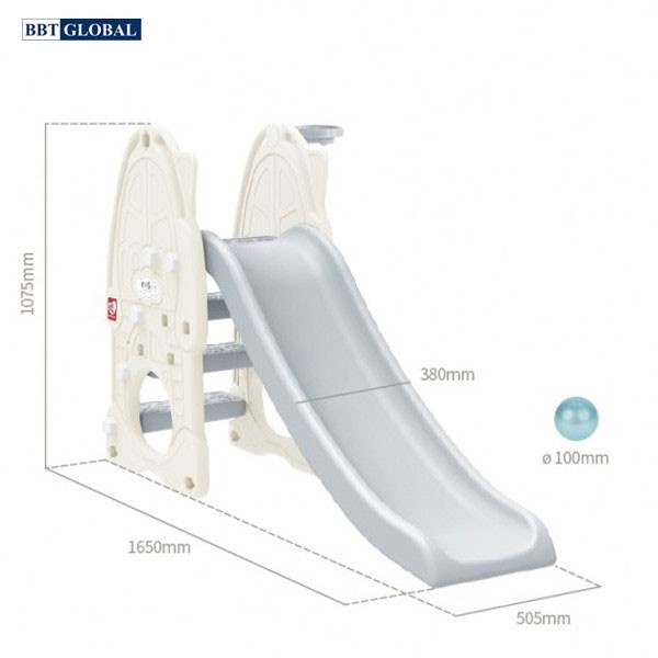 Cầu trượt Hàn Quốc CASA có ném bóng rổ Y1951  - Màu sắc sang trọng