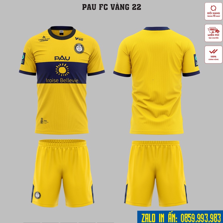 Bộ Quần Áo Bóng Đá Pau FC Quang Hải Thun Lạnh Cao Cấp A7