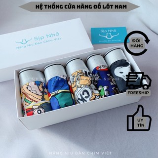 Quần sịp nam thun lạnh combo 5c quần lót hoạt hình boxer cute
