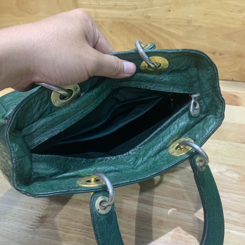 Túi xách da điểu da thật secondhand  12231122