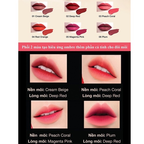 Son môi Su:m37 Losec Summa Elixir Golden Lipstick siêu lì màu đỏ lạnh.