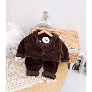 Sét bộ công tử nhung cho bé 9-18kg