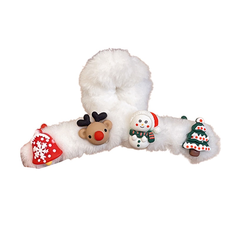 Kẹp Tóc Hình Tuần Lộc Hoạt Hình Dễ Thương Thời Trang Thu Đông