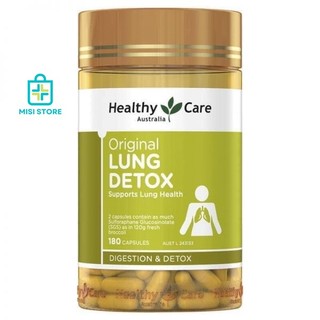 Thải độc phổi Lung Detox Healthy Care, 180 viên, hàng Úc, ( Phổi HC)