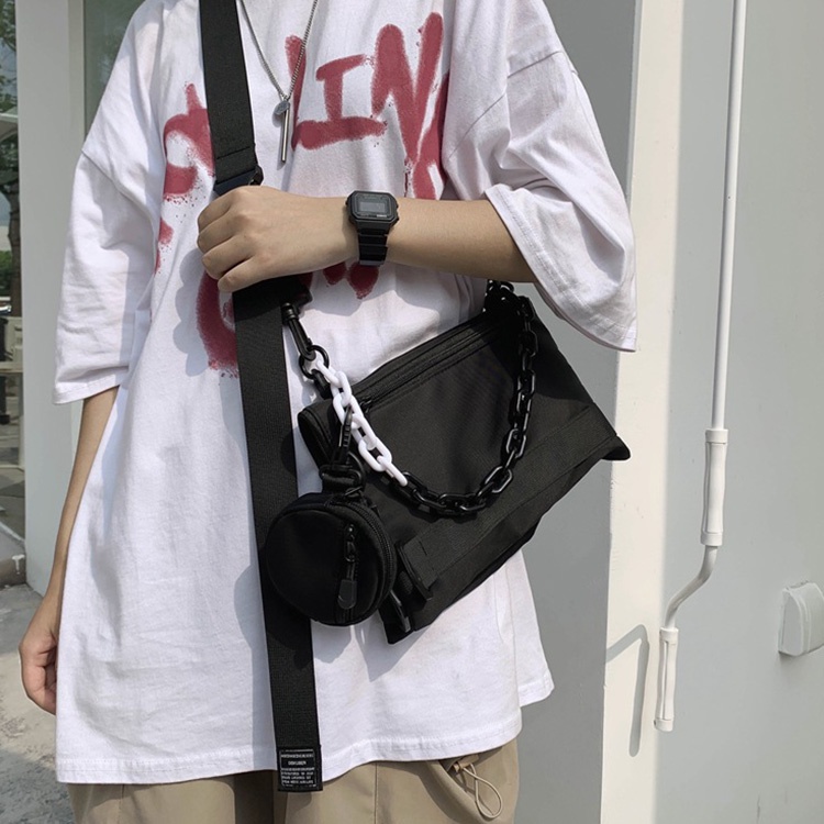 Túi Đeo Chéo Cỡ Lớn Phong Cách Hip Hop Thời Trang Cho Nữ