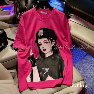 Áo phông cộc cô gái đội mũ quảng châu