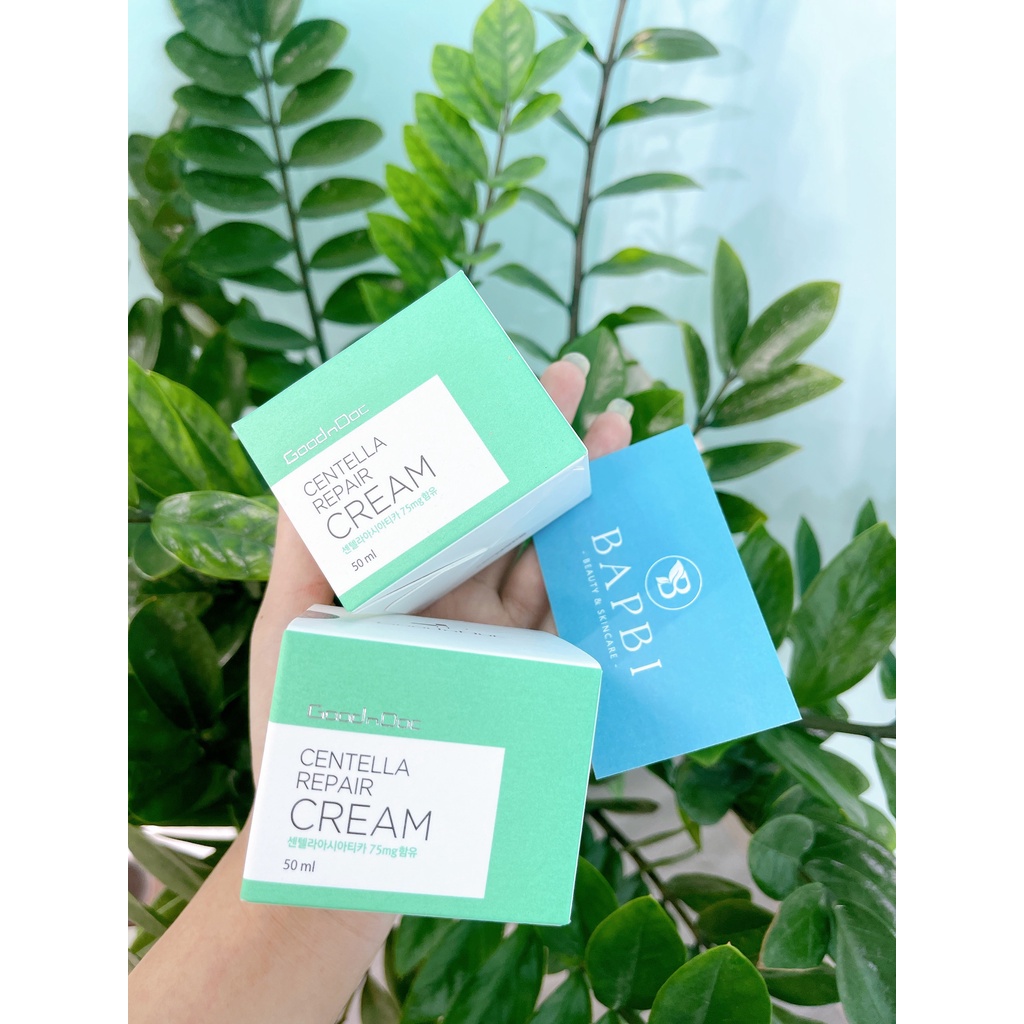 Kem Rau Má Goodndoc Centella Repair Cream Dưỡng Ẩm Phục Hồi Da 50ml