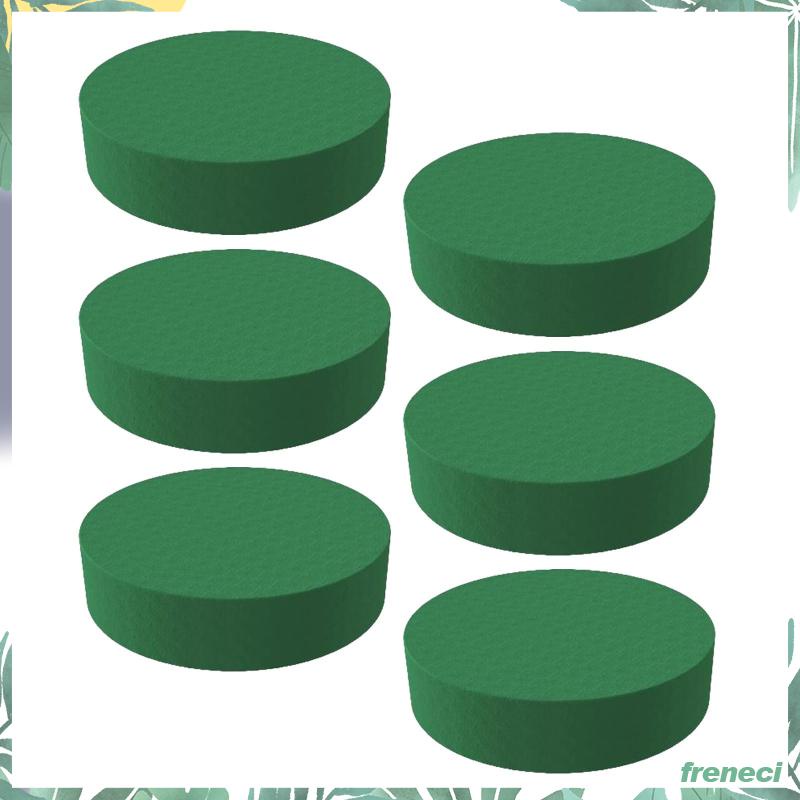 Set 6 Mút Xốp Cắm Hoa Khô / Ướt Màu Xanh Lá Dùng Trang Trí Hoa