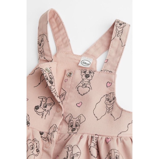 Set váy yếm dài tay cho bé HM auth