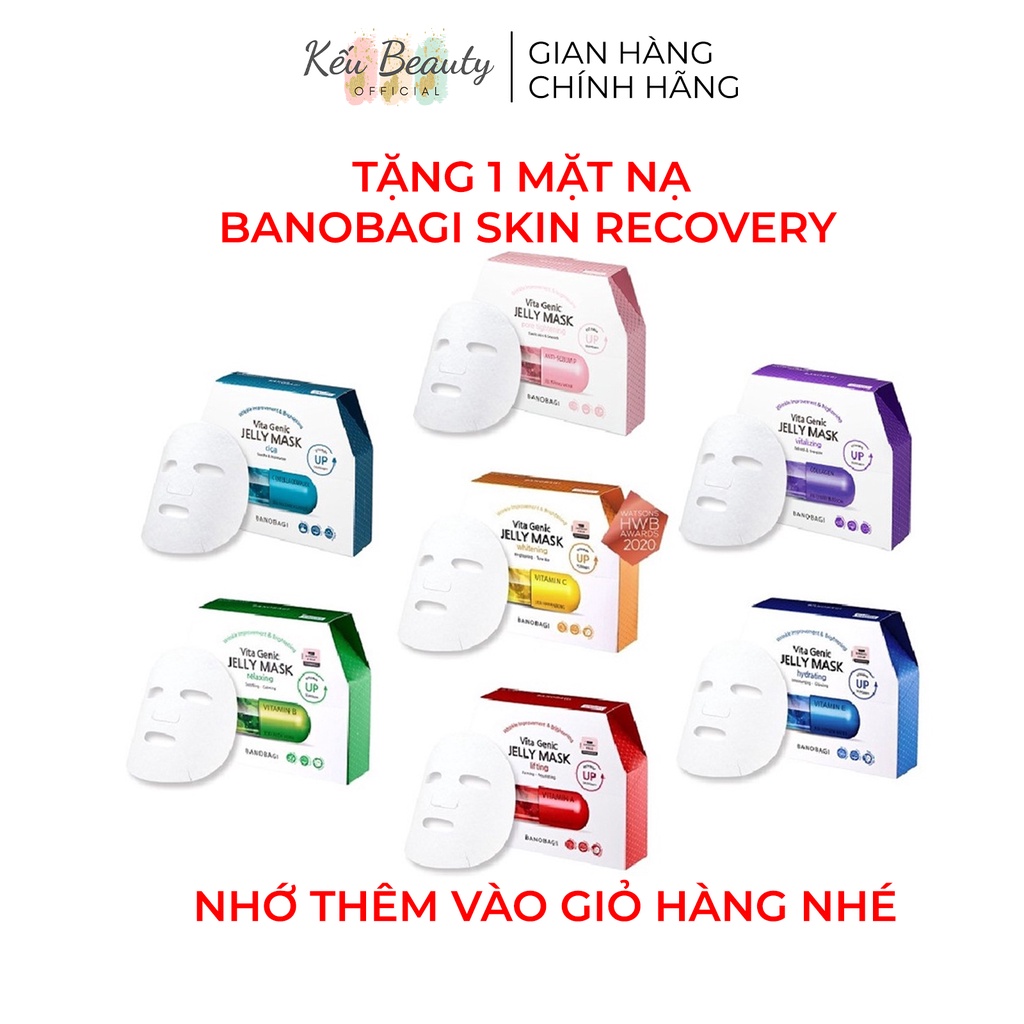 Combo 10 mặt nạ bổ sung Vitamin BANOBAGI Vita Genic Jelly Mask (30ml x 10)