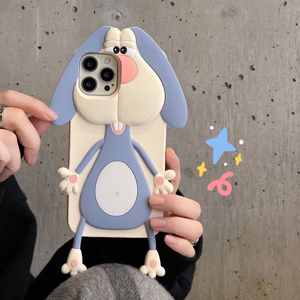 Ốp Lưng Silicone HìNh Con Thỏ Cho iphone 14 13 12 11 pro max