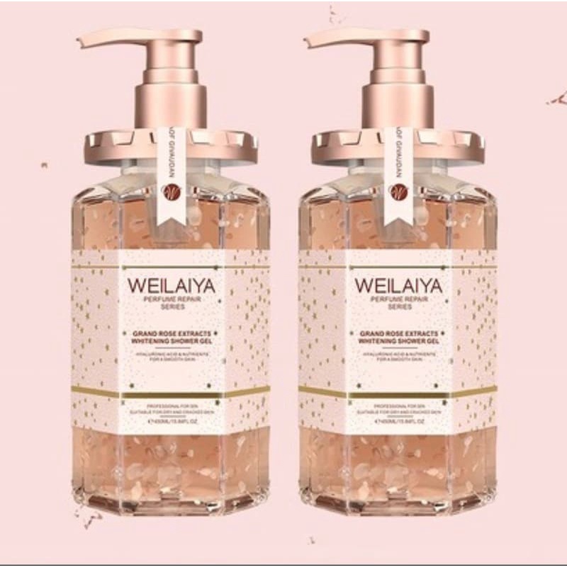 Sữa Tắm Nước Hoa Weilaiya Chính Hãng Tủy Mật Hoa Hồng Damask 450ml Hương Thơm Quyến Rũ Thơm Lâu Hơn Nước Hoa