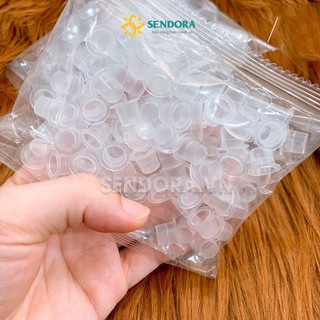 Hũ đựng mực xăm, Chum nhựa đựng tê, keo nối mi (bịch 100 cái)