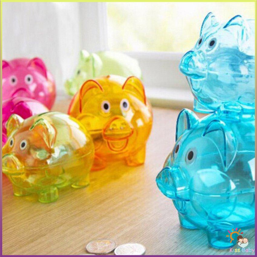 Phim hoạt hình Lợn ngân hàng Con heo đất trong suốt Bộ sưu tập tiền xu