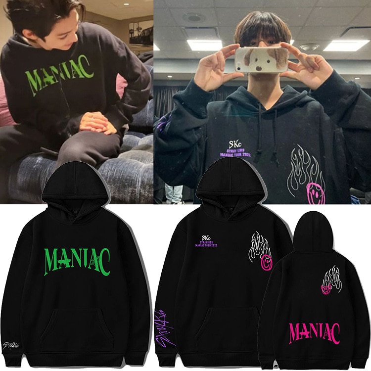 Áo nỉ chui đầu có mũ in chữ MANIAC nhóm BTS KPOP áo nam nữ đẹp