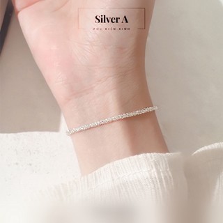 Lắc tay l vòng tay bạc ta 925 đơn giản cho nữ phong cách hàn quốc siêu rẻ