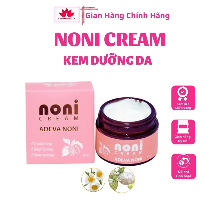 Kem dưỡng da thiên nhiên ADEVA NONI 50g, giúp dưỡng ẩm cho da, sáng da, giảm thâm nám, mềm mịn da, da khỏe đẹp