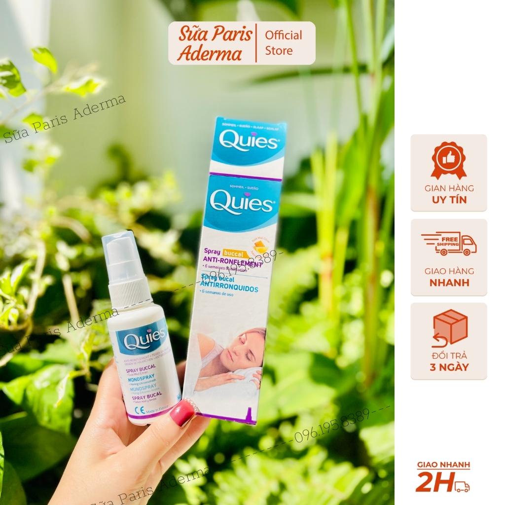 Xịt miệng chống ngáy Quies dành cho những người bị ngáy do miệng_Sữa Paris Aderma