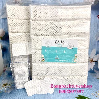 Bông tẩy trang làm sạch da Bông Bạch Tuyết Calla Sạch sâu 1Kg ( Túi Zip Mới )