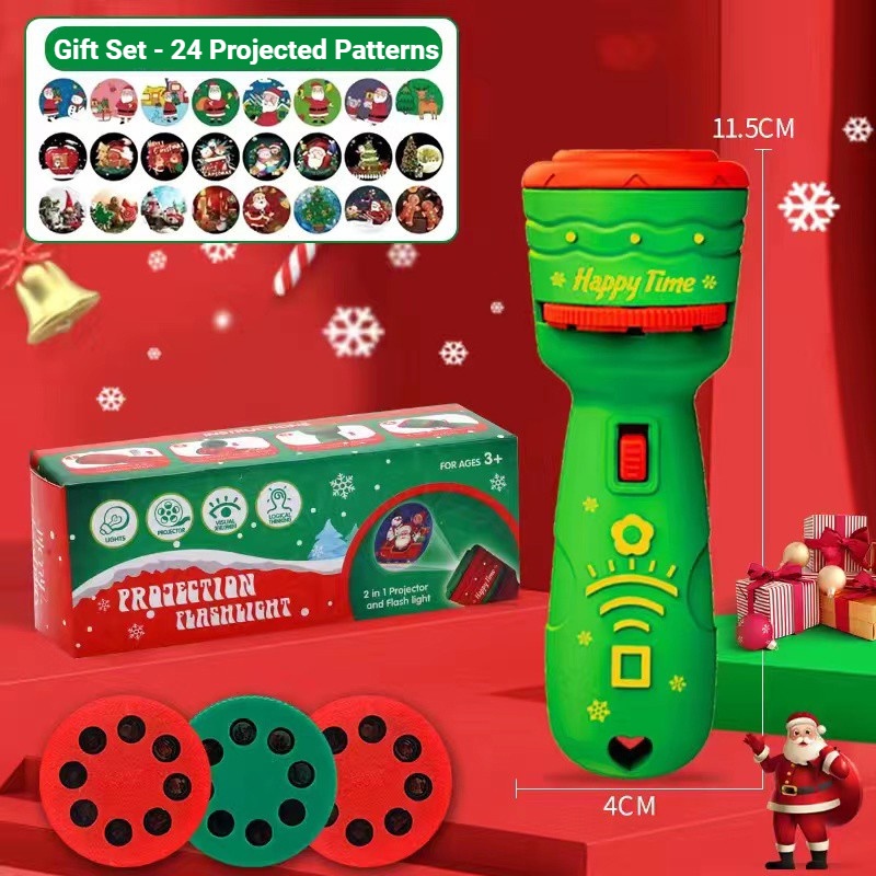 Máy Ảnh Đồ Chơi Có Đèn Chiếu Hình Ông Già Noel Cho Bé