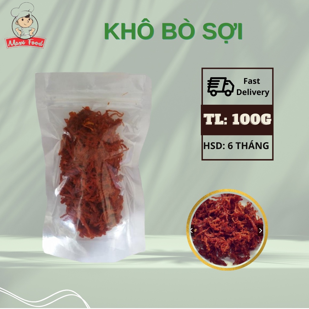 Thịt Bò Khô Sợi 100g
