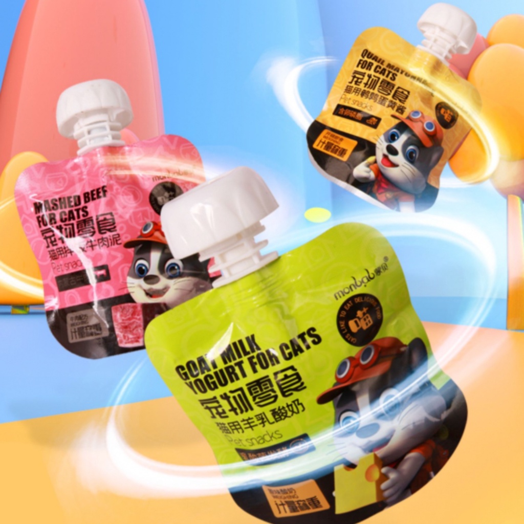 MONBAB TUÝP 50g THỊT BÒ SỮA CHUA MAYONNAISE CHO MÈO