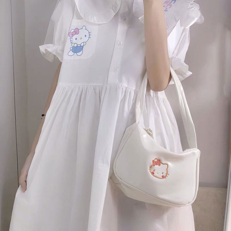 Mischa Túi Xách Đeo Vai Bằng Da PU Màu Trơn Phong Cách Phương Tây Thời Trang