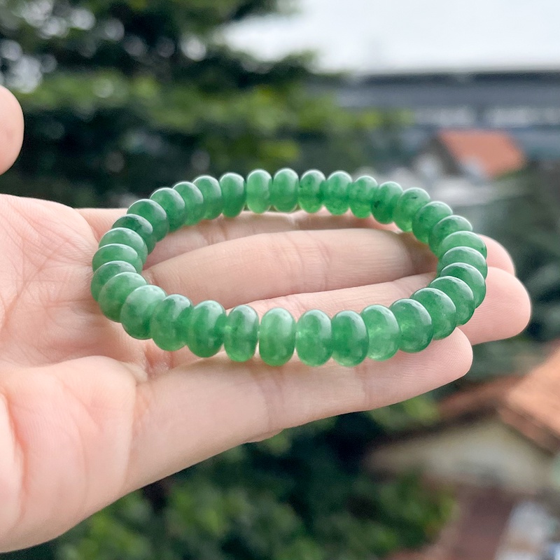 Vòng Tay Chuỗi Hạt Bắp Màu Xanh 8li - Hoàng Quyên - Vòng đeo tay đẹp