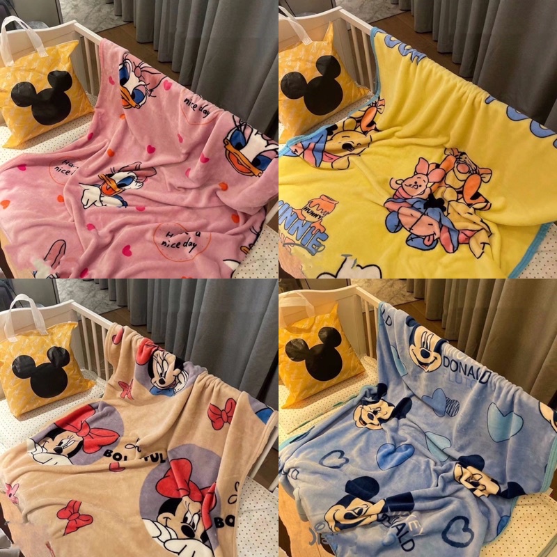 Chăn Meimei + Túi Disney Mềm Mại