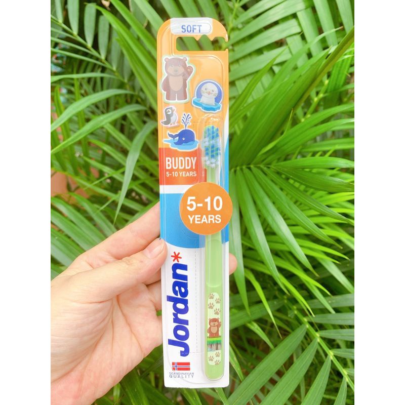 Bàn chải đánh răng cho bé Jordan 5-10 tuổi