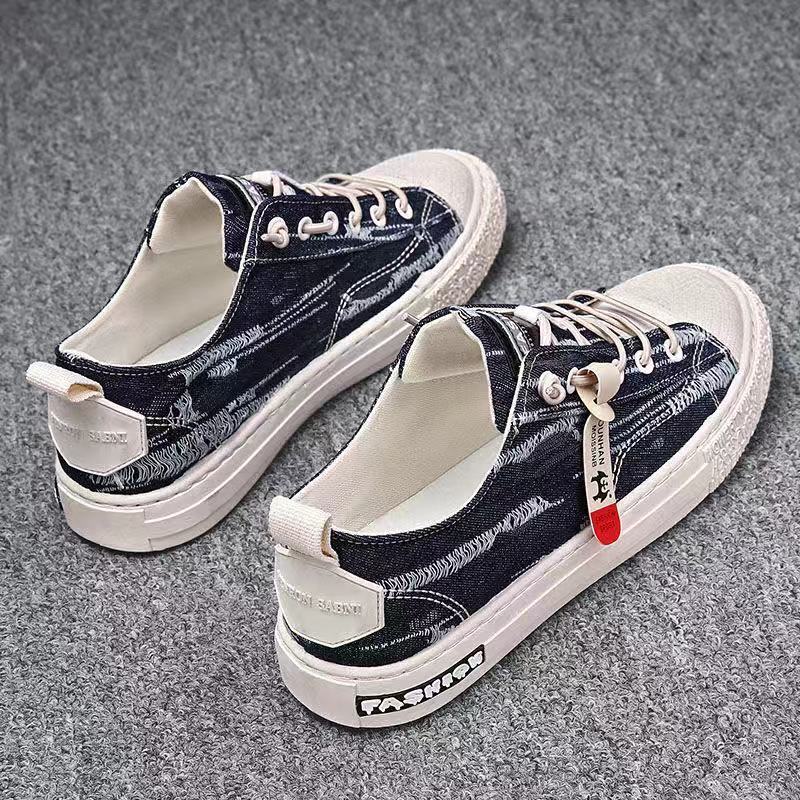 Giày Thể Thao Vải Canvas Thoáng Khí Thời Trang Xuân Hè Phong Cách Hàn Quốc Mới Cho Nam