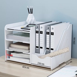 Kệ tài liệu, Kệ đựng tài liệu để bàn, đựng giấy a4 chất liệu gỗ nhựa chống mốc tuyệt đối