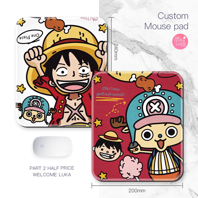 Miếng Lót Chuột Và Bàn Phím Hình One Piece Luffy Chopper Phong Cách Nhật Bản Siêu Dễ Thương