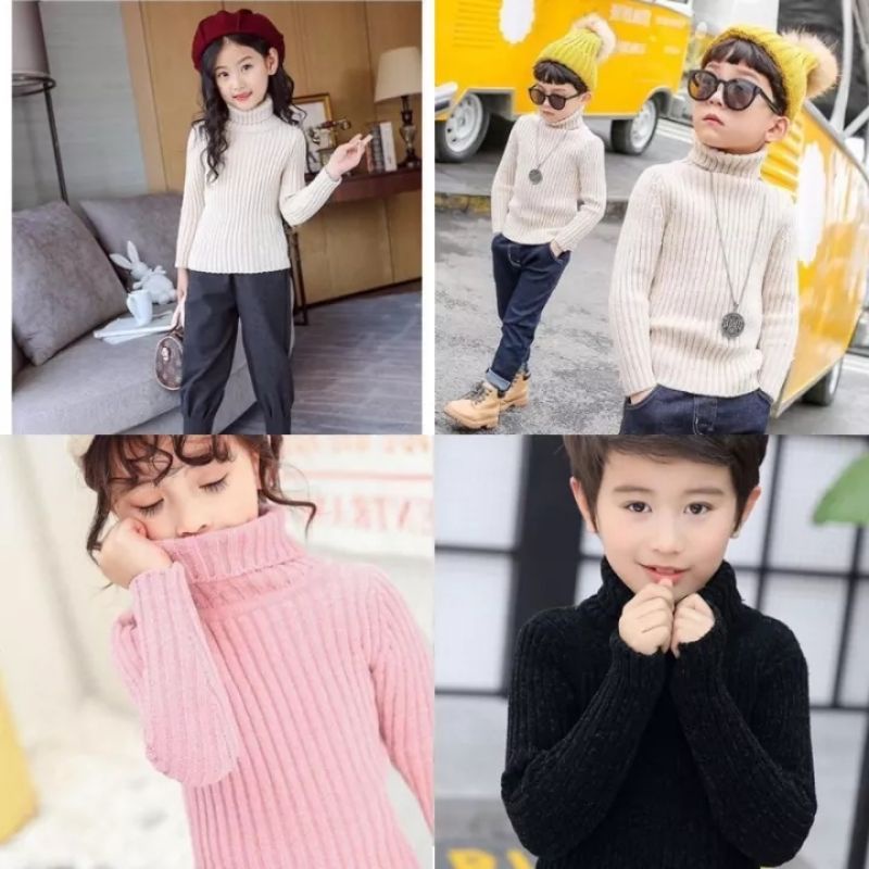 ÁO LEN TUYẾT NHUNG DÁNG HÀN QUỐC CHO BÉ TRAI VÀ BÉ GÁI