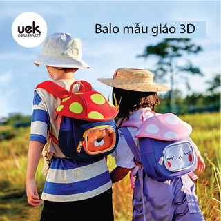 Balo cho bé mẫu giáo uek hình nấm balo mẫu giáo balo mầm non cặp mẫu giáo cặp mầm non
