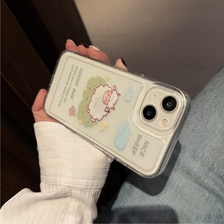 Ốp Lưng Silicon Trong Suốt Space Bảo Vệ Camera Nice Sheep
