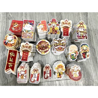 Set 50 tag treo trang trí năm mới may mắn - Tết