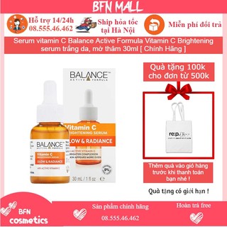 Serum vitamin C Balance Active Formula Vitamin C Brightening serum trắng da, mờ thâm 30ml