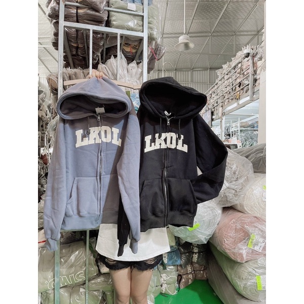 Áo khoác nỉ cotton lkol LN12