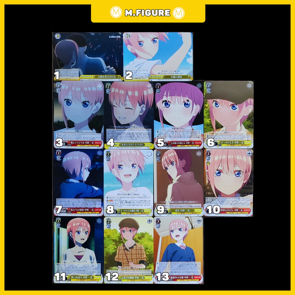 THẺ NHÀ CÓ 5 NÀNG DÂU - Gotoubun No Hanayome - Weiß Schwarz Card