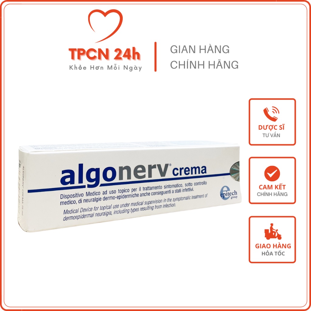 Algonerv crema -Kem hỗ trợ giảm đau thần kinh ngoại biên nhập khẩu Ý