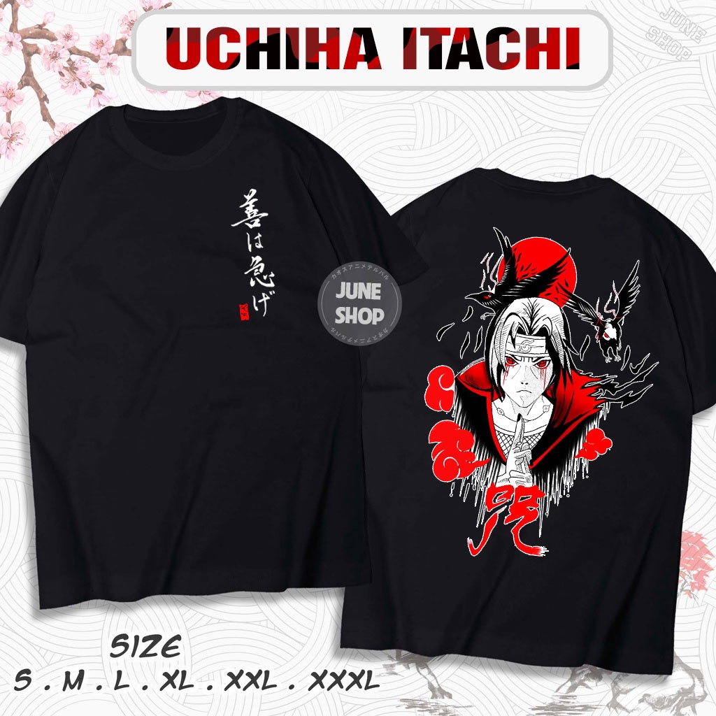 Áo Naruto mẫu mới, Áo Anime in hình Uchiha Itachi, Naruto cực ngầu, giá rẻ