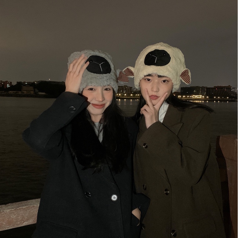 Nón lông cute tai cừu đeo trùm tai êm ái giữ ấm đi chơi đi học đẹp xinh giá rẻ thời trang nữ dễ thương