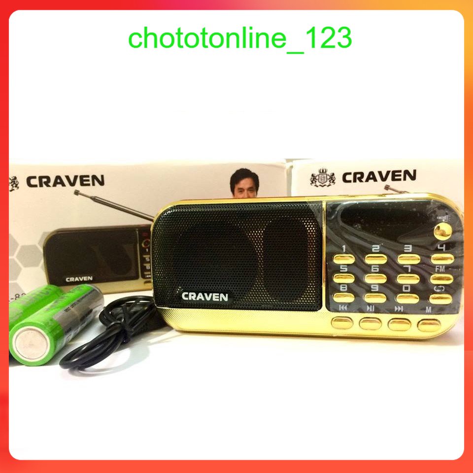 LOA PHÁP, LOA THẺ CRAVEN CR-836S ( CÓ ĐÈN PIN , CÓ ANTEN ) - BTC01