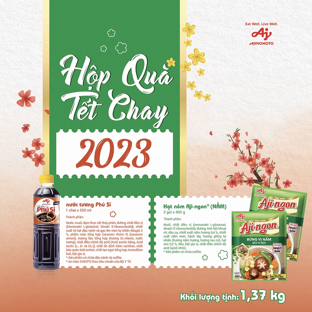 Hộp Quà Tết Chay 2023 Ajinomoto