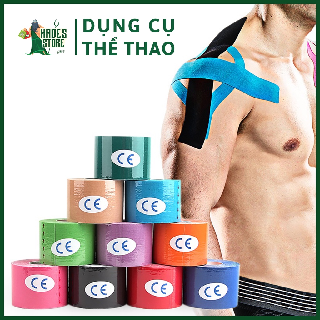 Băng dán cơ thể thao băng keo thể thao kinesiology hỗ trợ chấn thương đầu gối