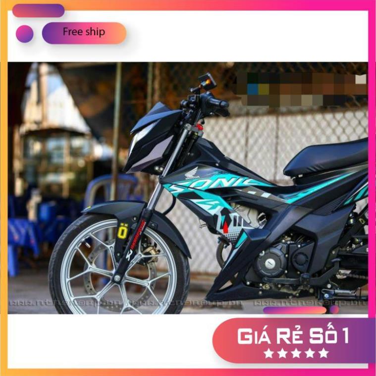 FREE SHIP + QUÀ TẶNG Tem rời xe SONIC 150 ĐEN XANH