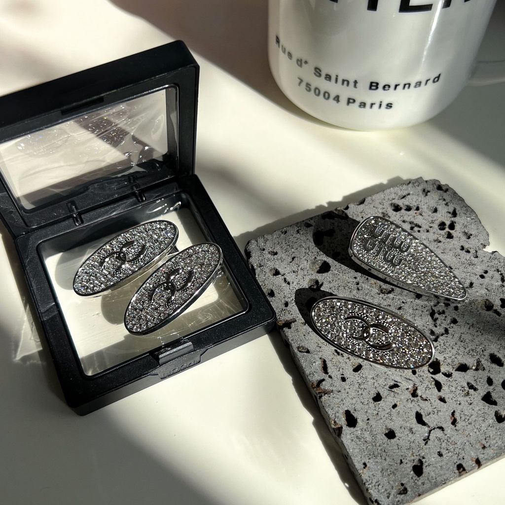 Kẹp Tóc Đính Đá Chữ Thời Trang Sang Trọng Cho Nữ